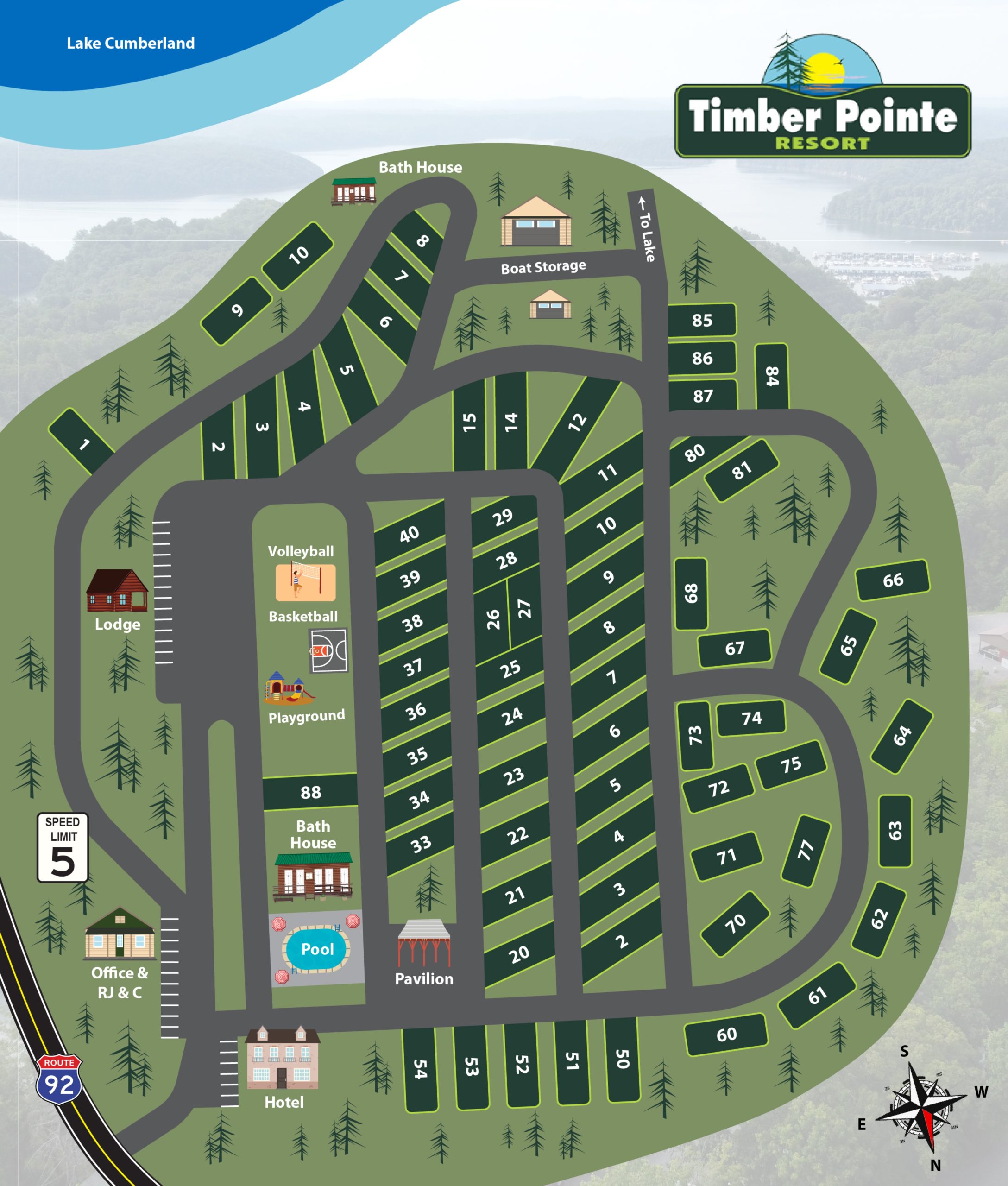 Indian Trail Campground Map